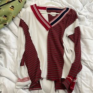 mismatched flowy long sleeve